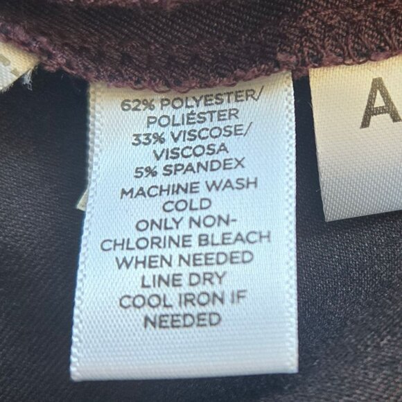 NWT Ann Taylor Loft Size 10 Julie Trousers Plum Slightly Flare Leg Womens Pants - Picture 10 of 10